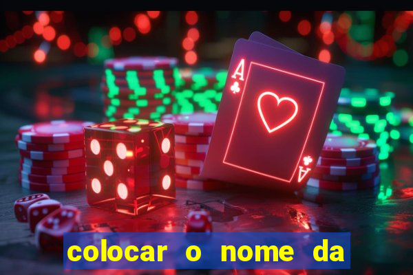 colocar o nome da pessoa no congelador