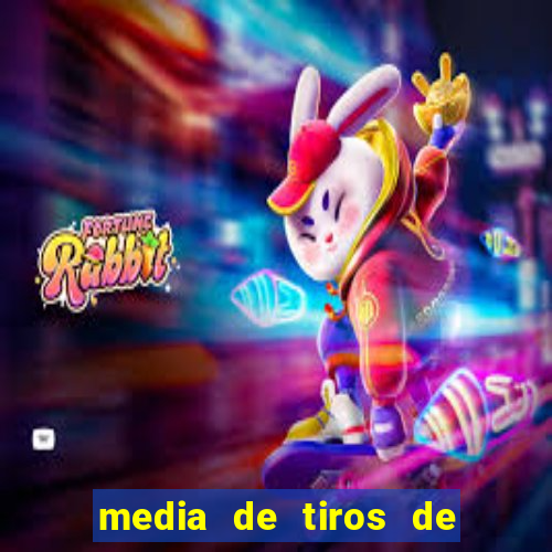 media de tiros de meta por jogo