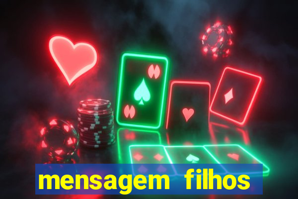 mensagem filhos herança do senhor