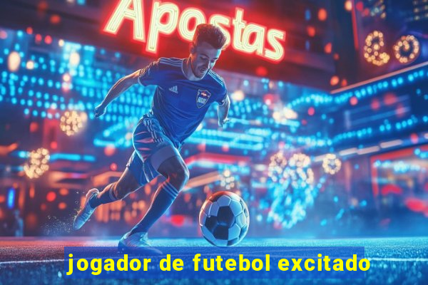 jogador de futebol excitado