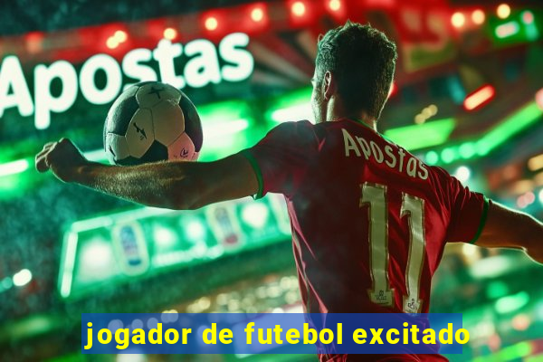 jogador de futebol excitado