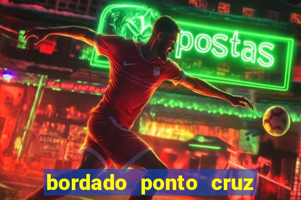 bordado ponto cruz do corinthians