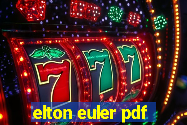 elton euler pdf