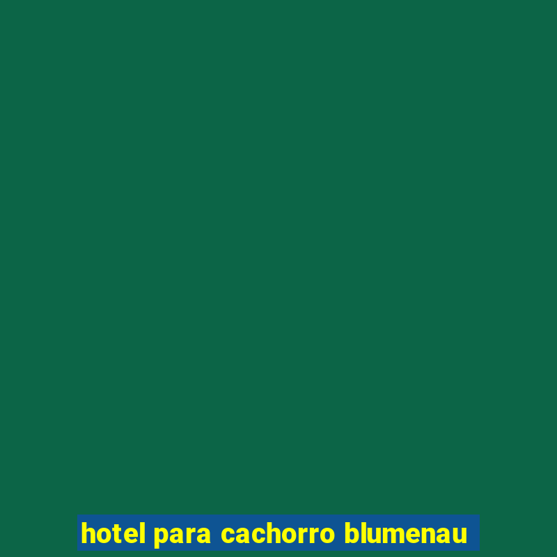 hotel para cachorro blumenau