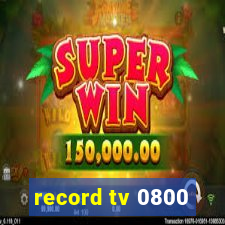 record tv 0800