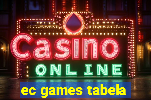 ec games tabela