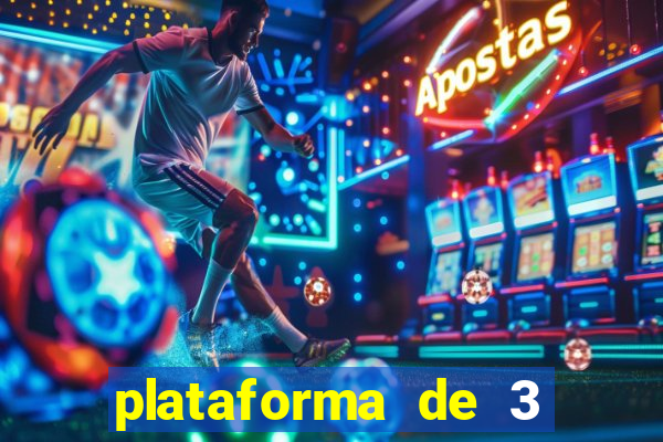 plataforma de 3 reais jogo