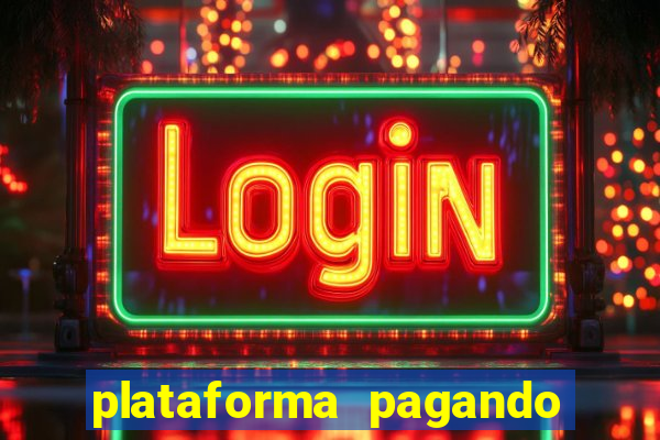 plataforma pagando bonus no cadastro