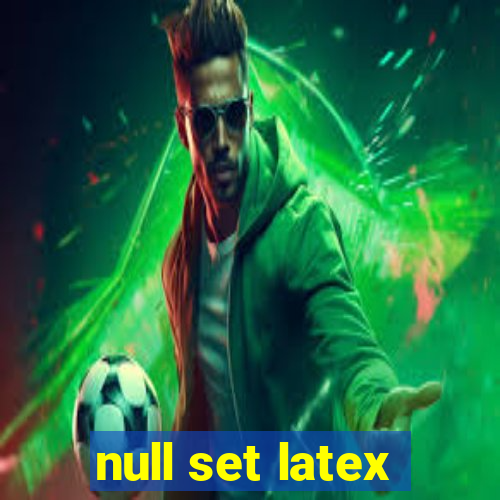 null set latex