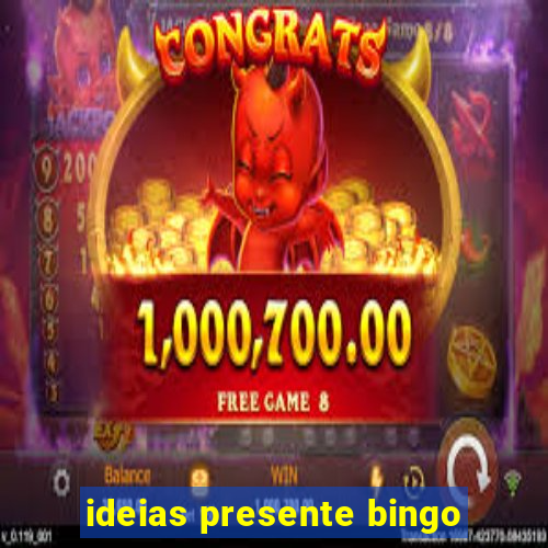 ideias presente bingo