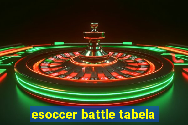 esoccer battle tabela