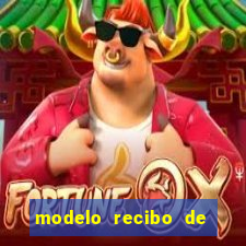 modelo recibo de pagamento word