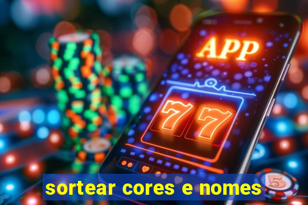 sortear cores e nomes