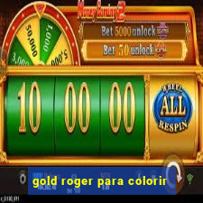 gold roger para colorir