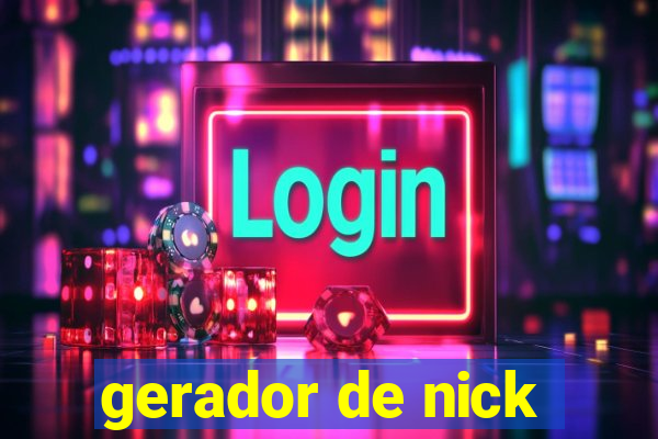 gerador de nick