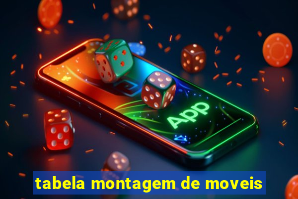 tabela montagem de moveis