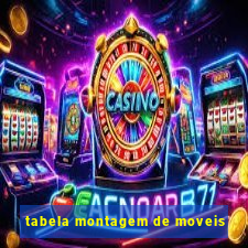 tabela montagem de moveis