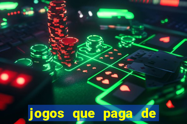 jogos que paga de verdade via pix