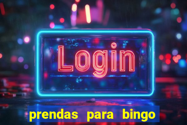 prendas para bingo de natal