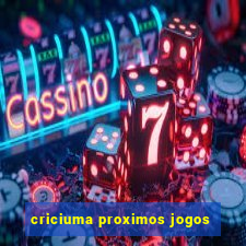 criciuma proximos jogos