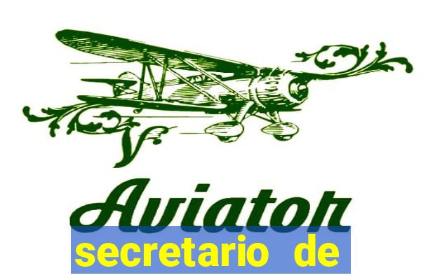 secretario de esporte salario