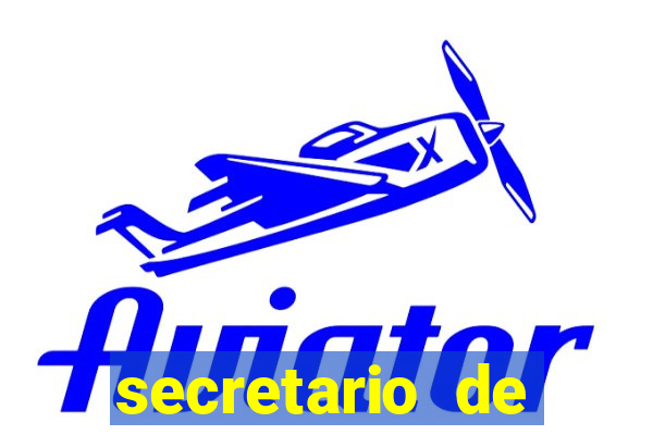 secretario de esporte salario