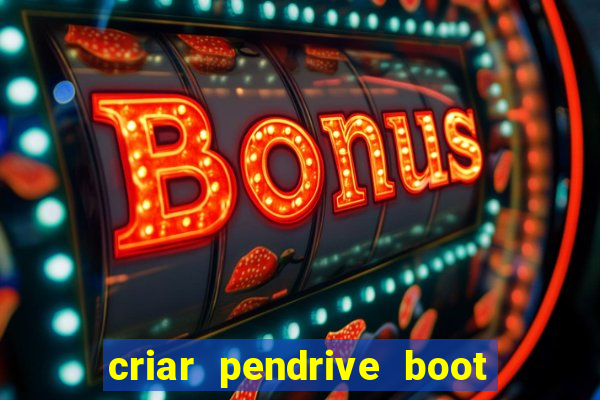 criar pendrive boot windows 10