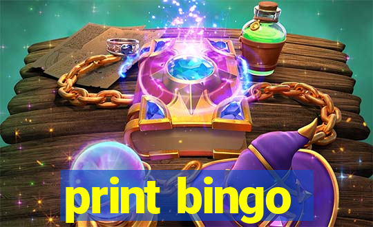 print bingo