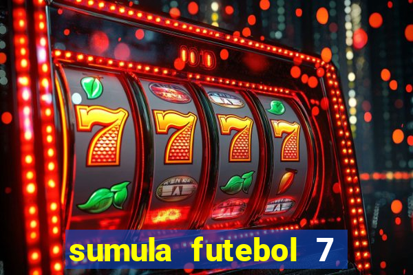 sumula futebol 7 society excel