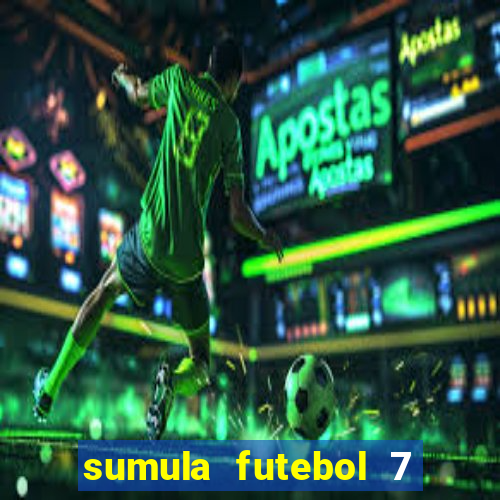 sumula futebol 7 society excel