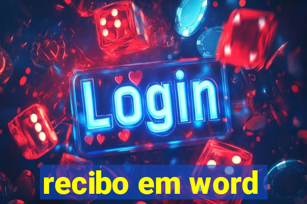 recibo em word