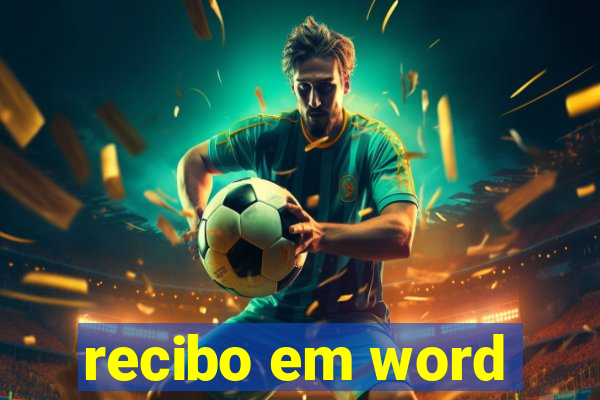 recibo em word