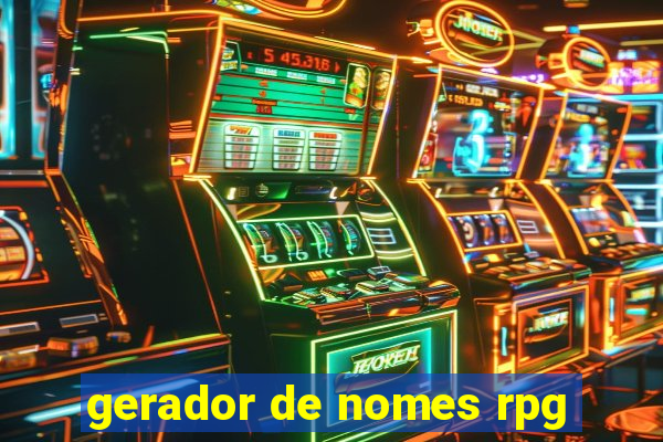 gerador de nomes rpg