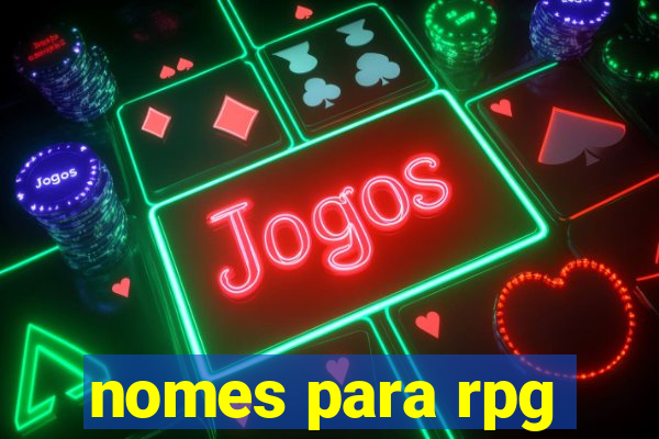 nomes para rpg