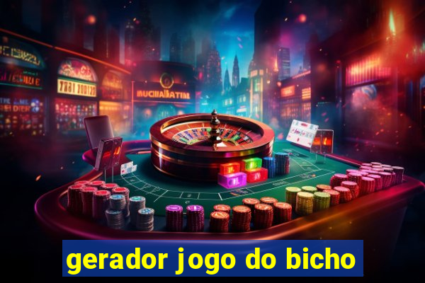 gerador jogo do bicho