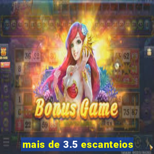 mais de 3.5 escanteios