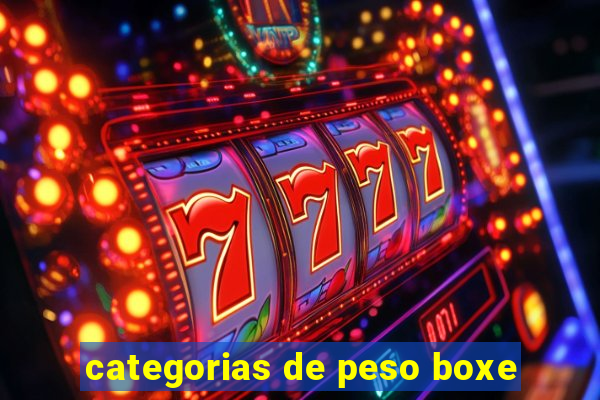 categorias de peso boxe