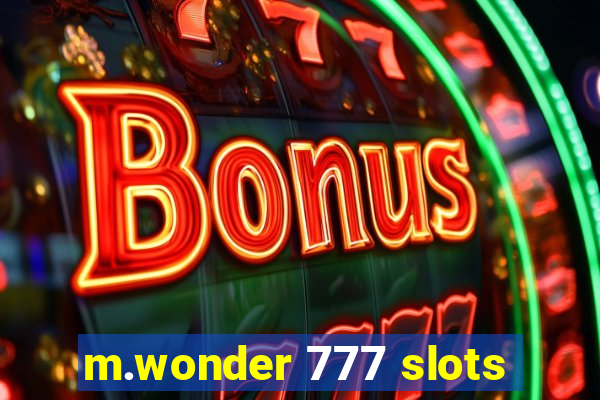 m.wonder 777 slots