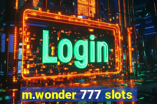 m.wonder 777 slots