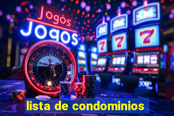 lista de condominios