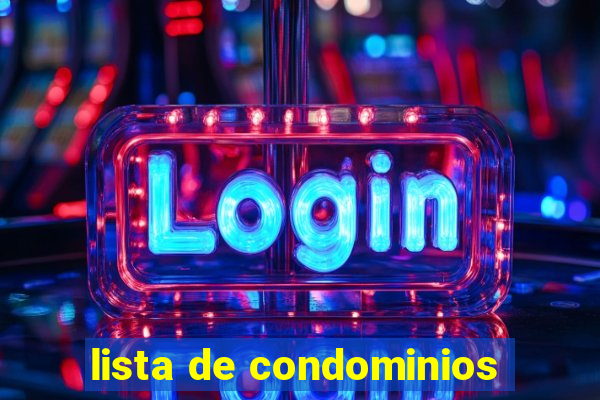 lista de condominios