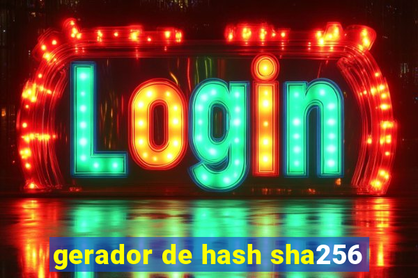 gerador de hash sha256