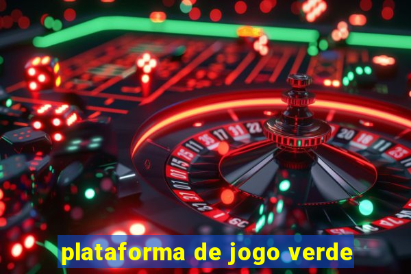 plataforma de jogo verde