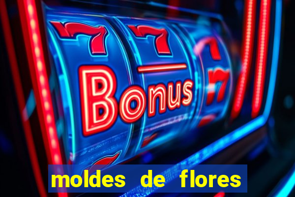 moldes de flores gigantes para imprimir