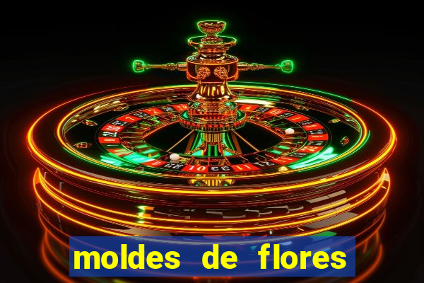 moldes de flores gigantes para imprimir