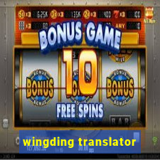 wingding translator