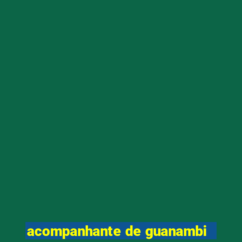 acompanhante de guanambi