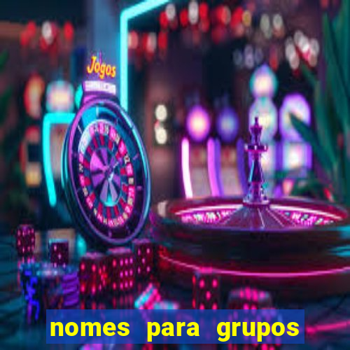 nomes para grupos de loteria no zap