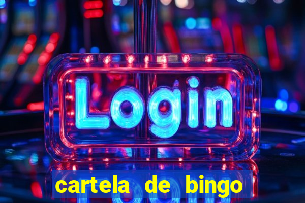 cartela de bingo cha de bebe