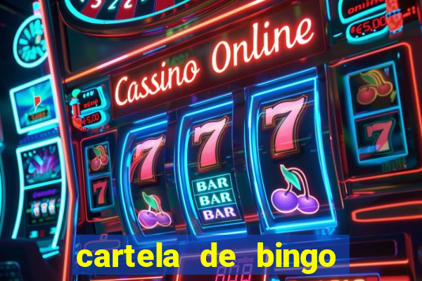 cartela de bingo cha de bebe